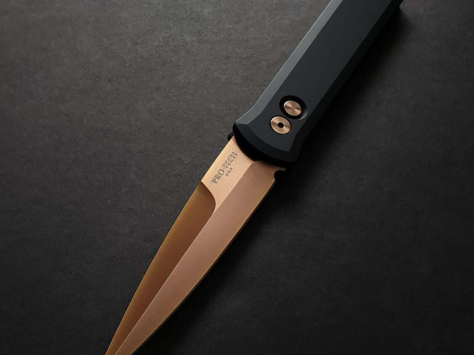 rose gold blade knife